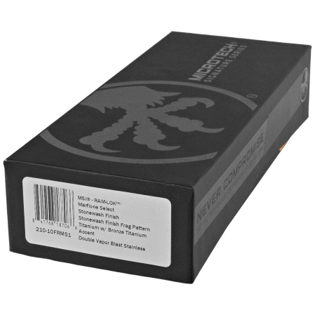 Microtech MSI S/E Ram-Lok Marfione Select Knife Frag Titanium, Bronze HW, Stonewashed M390MK by Tony Marfione (210-10FRMS1)