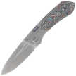 Nóż składany Remette RT-Meteor Gray Titanium/Nebula Carbon Fiber, Pearlescent M390 (RTPT-A )