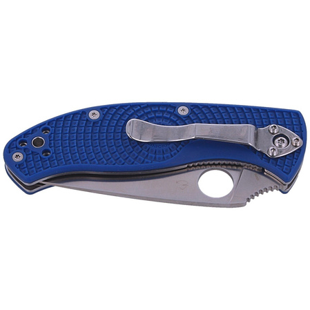 Nóż składany Spyderco Tenacious Lightweight Blue FRN, Satin CPM S35VN by Eric Glesser (C122PBL)