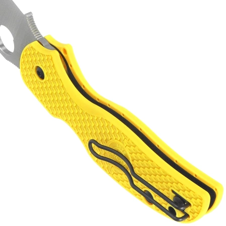 Nóż składany Spyderco Sage 5 Lightweight Salt Yellow FRN, Satin MagnaCut by Sal Glesser (C123PYL)