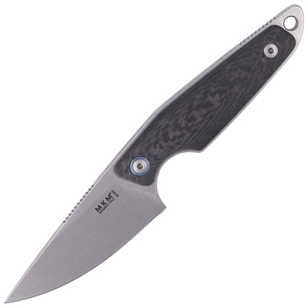 MKM Makro 1 Carbon Fiber Knife, Stonewashed M390 by Jesper Voxnæs (MKMA01-CF)
