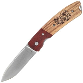 Nóż składany Martinez Albainox Eagle Zebra Wood, Satin 3Cr13Mov (25079GR621)
