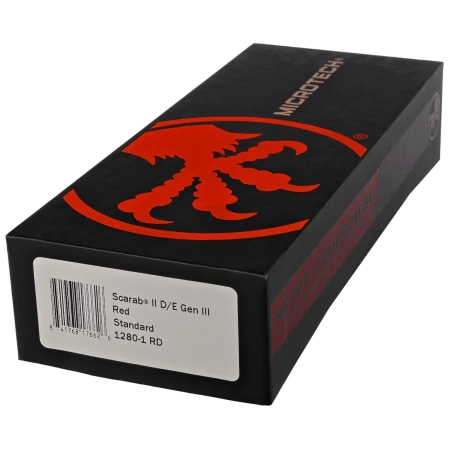 Nóż automatyczny OTF Microtech Scarab II Gen III D/E Red Aluminium, Black M390MK by Tony Marfione (1280-1RD)