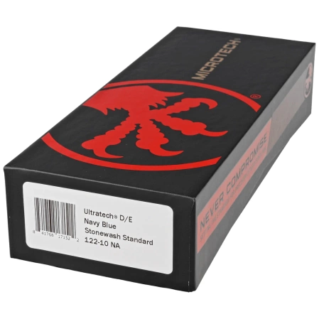 Microtech OTF Ultratech D/E Navy Blue Aluminium, Stonewashed M390 by Tony Marfione (122-10NA)