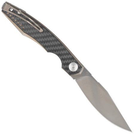 Viper Belone Bronze Titanium/Carbon Fiber, Satin M390 by Jesper Voxnæs Knife (V5970BRFC)