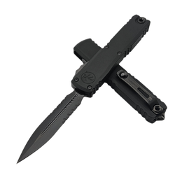 Microtech Ultratech Gen III ZBP D/E Signature OTF Knife Shadow DLC Aluminum, Shadow DLC P/S M390MK by Tony Marfione (1122-2DLCTSH)