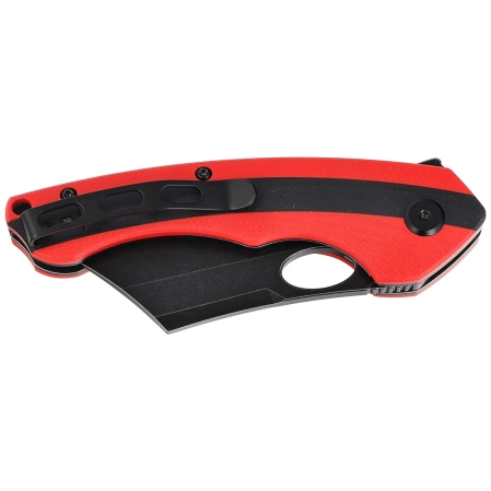 Bestech Knife Skirmish Red / Black G10, Black Stonewashed D2 (BG44D)