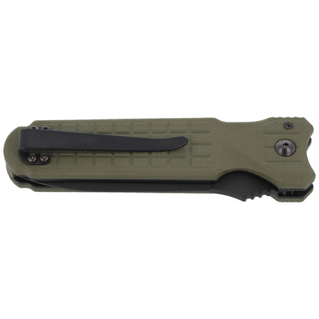Fox Predator II 2F Full Auto Knife OD Green FRN, Black Idroglider N690Co (FX-448 OD)