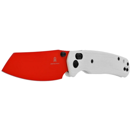 Bestechman Cicada's Wing Knife White G10, Red 10Cr15MoV (BMK06G)