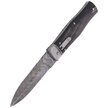 Nóż sprężynowy Mikov Predator Wildcat Buffalo Horn, Damascus PMC27 (241-DR-1/KP)