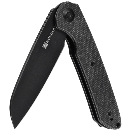 Nóż składany Sencut Kyril Black Micarta, Black Stonewashed 9Cr18MoV by Ferrum Forge Knife Works (S22001-3)