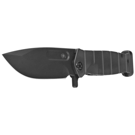 Medford USMC FF Knife Black DLC Titanium, Black DLC HW/Clip, Black DLC S90V by Greg Medford (MK2049PQ-30PV-TPCP-PP)