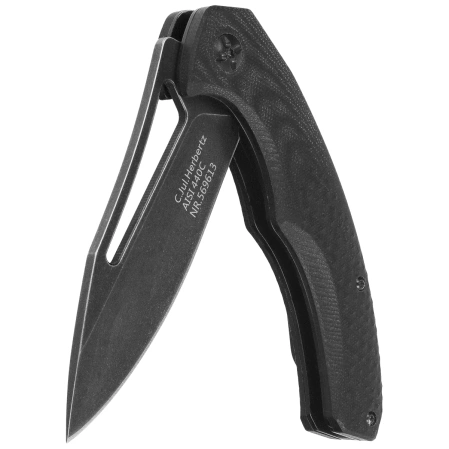 Nóż składany Herbertz CJH Black G10, Black Stonewashed 440C (569613)