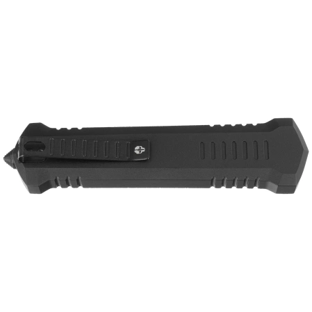 Tekto A4 Humvee D/E OTF Knife Black Aluminum, Black P/S D2