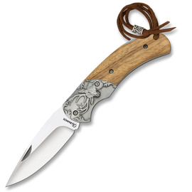 Nóż składany Martinez Albainox Wild Deer Steel/Wood, Satin 3Cr13Mov (18977)