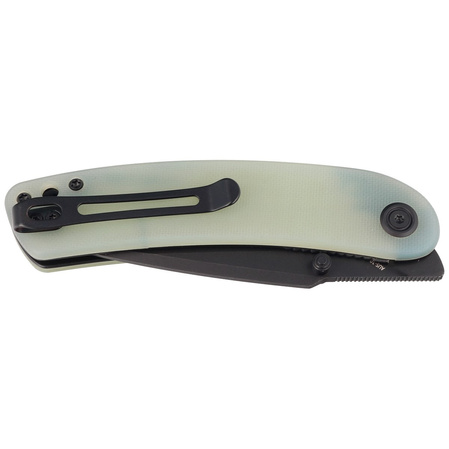 Nóż składany Kubey Momentum Jade G10, Dark Stonewashed AUS-10 by Sherif Manganas (KU344J)