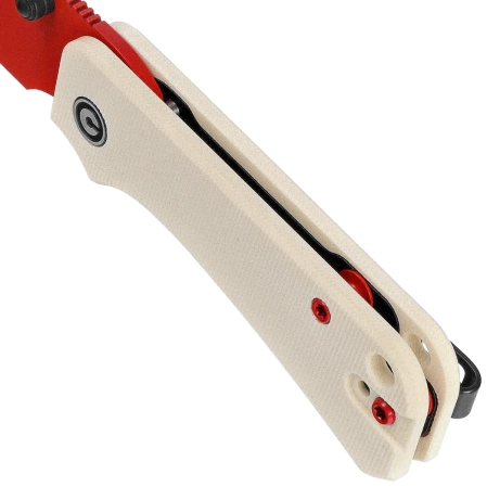 Nóż składany Civivi Baby Banter Ivory G10, Red Painted Nitro-V by Ben Petersen (C19068S-7)