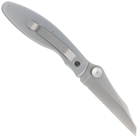 Muela KSC-7R Gray Aluminum/Red Pakka Wood, Satin 440C Knife
