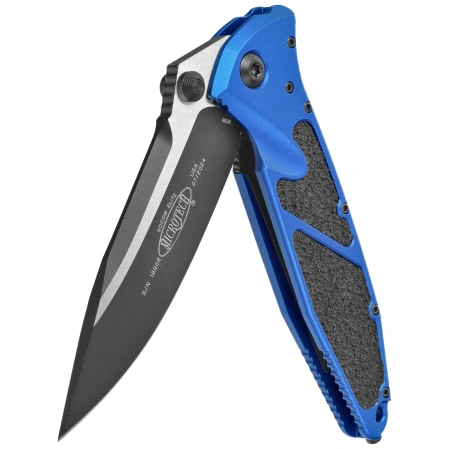 Nóż składany Microtech Socom Elite S/E-M Blue Aluminum, Black M390MK by Tony Marfione (160-1BL)