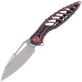 Nóż składany RikeKnife Thor6 Black / Purple Titanium, Satin M390 (RK Thor6-M-BP)