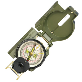 Barbaric Oil Filled Military Fiber Compass, Green PVC (33172)