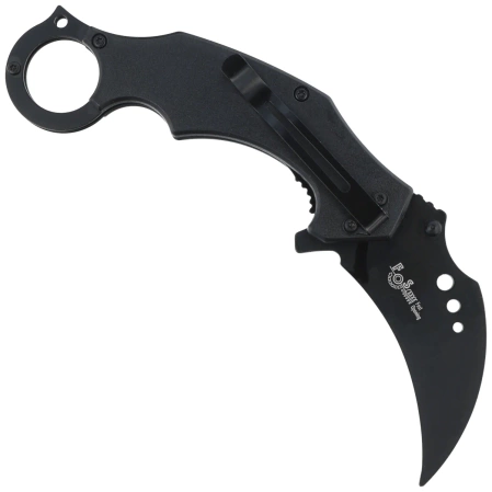 Nóż składany Martinez Albainox Training Karambit 3D Skull Black ABS, Blunt 3Cr13MoV (18713-A)