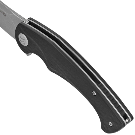 Nóż składany Kubey Scimitar Black G10, Bead Blasted 14C28N (KU173K)