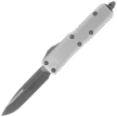Microtech UTX-85 S/E OTF Knife Natural Clear Aluminum, Apocalyptic M390 (231-10APCR)