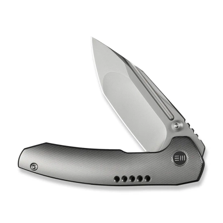 WeKnife Micro Trogon Gray Titanium, Polished Bead Blasted M390 by Brian Brown (WE24043-2)