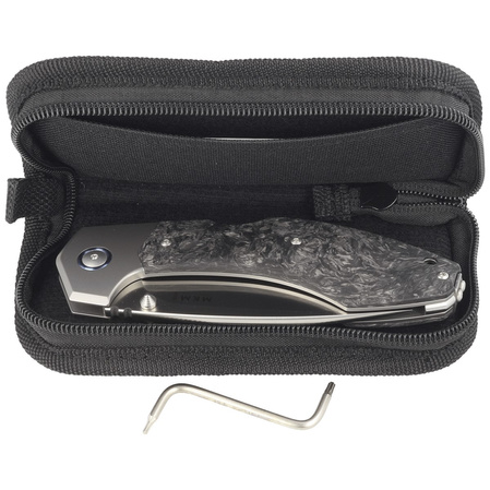 Nóż składany MKM Hero Marbled Carbon Fiber, Satin M390 by Tommaso Rumici (MK HR-CFT)