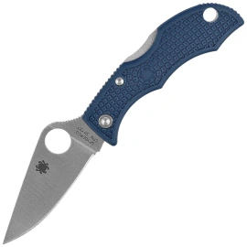Spyderco Ladybug 3 Knife Cobalt Blue FRN, Satin CPM SPY-27 by Sal Glesser (LPCBL3)