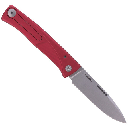 LionSteel Thrill Knife Red Aluminum, Satin M390 by Molletta (TL A RS)