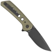 Nóż składany Reate PL-XF-4 Green Micarta/Black G10 Inlay, Black PVD Nitro-V