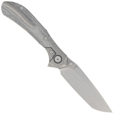 Bestech Constellation Knife Grey Titanium/Black Micarta, Dark Bead Blasted/Stonewashed MagnaCut by Munko Knives (BT2501A)