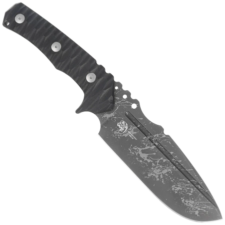 Fox URO Knife Black G10, Acid Washed Niolox by Wander Tactical (FX-623 BA)