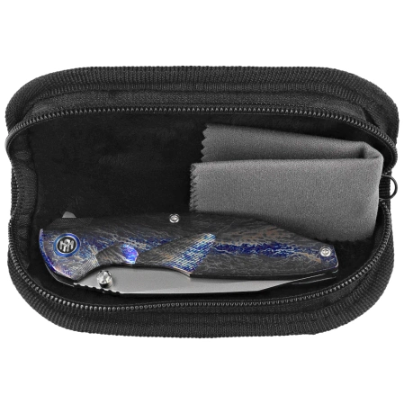 Remette RT-Cool Whale Knife Lightning Pattern Titanium, Manual Fine Grinding Pearlescent M390 (RTCL-T3)