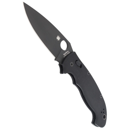 Spyderco Manix 2 XL Knife Black G10, Black DLC CPM S30V by Eric Glesser (C95GPBBK2)