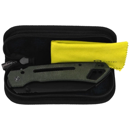 Nóż składany Civivi Buster FG Green Canvas Micarta, Black Stonewashed Nitro-V by Snecx Tan (C24052-3)