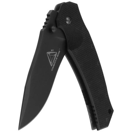 FOX M1 Knife Black G10/Titanium, Black DLC N690Co (CED-01)