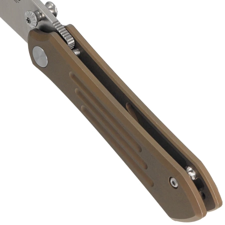 Bestech Icarus Knife Bronze Stonewashed Titanium, Satin M390 by Nick Rogers (BT2302F)