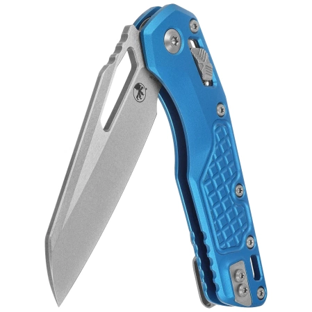 Microtech MSI S/E Ram-Lok Blue Frag Aluminum, Stonewashed M390MK by Tony Marfione (210-10FRBL)