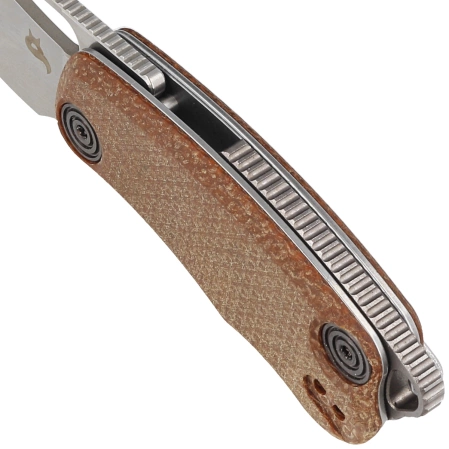 Nóż składany BlackFox Nix Brown Micarta, Acid Stone Washed D2 by Grigorii Matveev (BF-763)