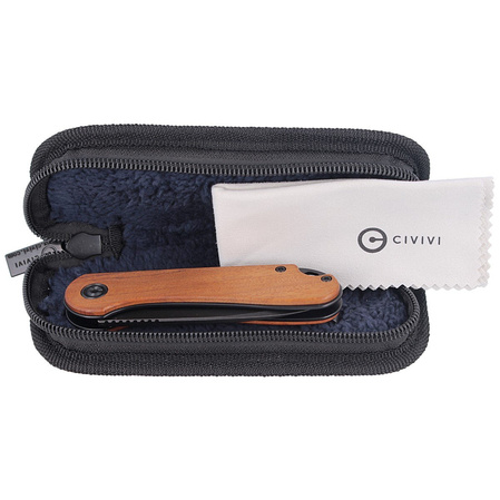 CIVIVI Knife Elementum Flipper Cuibourtia Wood, Black Stonewashed (C907U)