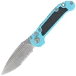 Microtech LUDT Gen III S/E Automatic Knife Turquoise Aluminum, Stonewashed P/S M390MK by Tony Marfione (1135-11TQ)