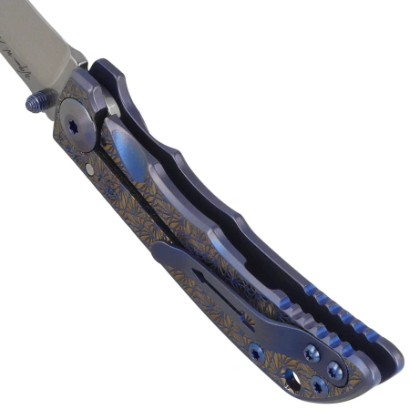 Nóż składany Spartan Blades Harsey 3.25 Folder Regal Titanium, Stonewashed MagnaCut by William W. Harsey (SF10 Custom Regal)