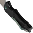 Nóż automatyczny Medford Smooth Criminal Auto Black Aluminium, Green HW/Clip, Tumbled S45VN by Greg Medford (MKA0394TQ-42AB-T4C4-Q4)