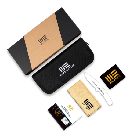 Nóż składany WeKnife Micro Trogon Gray Titanium, Polished Bead Blasted M390 by Brian Brown (WE24043-2)