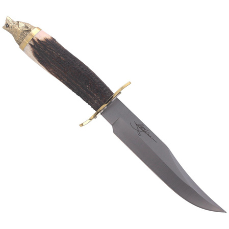 Muela Deer Stag Knife, Satin 1.4116 Gift Box (WOLF-16A)