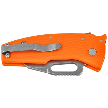 Demko Nano-Shark SF Orange GRN, Stonewashed AUS10A by Andrew Demko (NANO-10A-Orange GRN-SF)