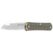 Fox Vulpis Grenade Pattern Military Green Aluminum Knife, Polished N690Co (FX-VPGP130 MG)